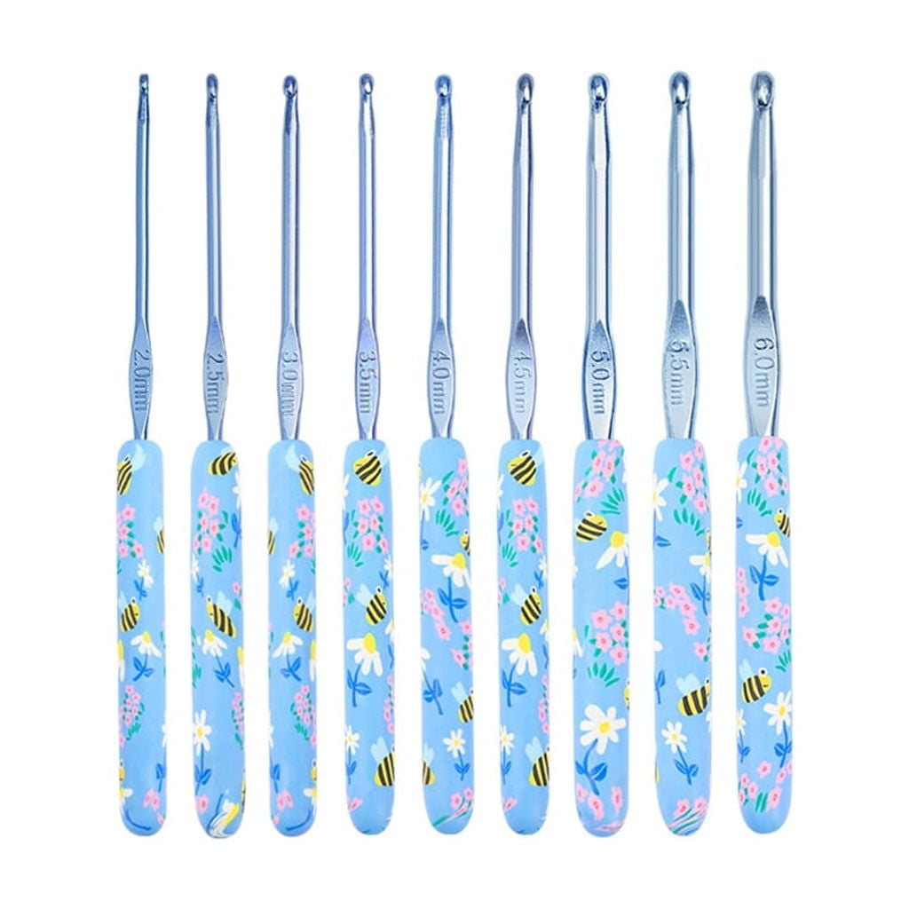 9/12Pcs Ergonomic Crochet Hook for Beginner Knitting Sweater 2.0mm-6.0mm OR 2.0mm-8.0mm Ergonomic Grip Crochet Hook