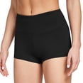 thumbnail image 3 of FEDTOSING High Waist Soft Yoga Shorts Black Workout Booty Spandex Shorts for Women 3",up to Size 2XL, 3 of 5