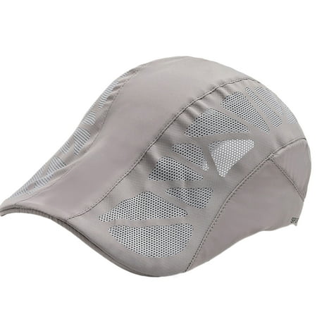 Mens Breathable Meshes Hat Berets Hat Adjustable Fishing Flat Caps Casual Travel Sportswears Cooling Meshes Berets Caps