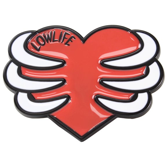 Christopher Luke Heart Buckle [Black & Red]