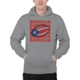 thumbnail image 2 of Boricua Football Pride Graphic Men's Hoodie, 2 of 3
