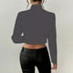 thumbnail image 5 of Blusa de manga larga,Blusa de mujer, jersey de manga larga con cuello vuelto, abrigo de poliéster con botones, cuello en V, estilo informal, para uso diario en casa, sopatenor, 5 of 9