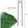 thumbnail image 2 of Estacas de jardín Clavijas de fijación de carpas Clavijas de tierra Grapas de jardinería para fijar lienzo Mulching Valla Barrera Tope trasero Césped artificial para acampar, 20 piezas, Verde, 15x3 esquí esquí Gafas de esquí, 2 of 5