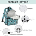 thumbnail image 4 of Bernese Mountain Dog and Floral Backpack for School, Cute School Bag with Adjustable Shoulder Straps and Padded Back, 15.25"x11.5"x5.25", 4 of 5