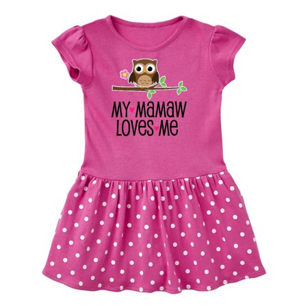 

Inktastic Mamaw Loves Me Grandchild Gift Gift Toddler Girl Dress