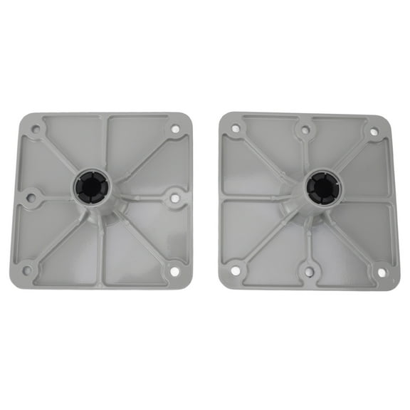 2PCS Boat Seat Bases Aluminium Alloy 6 Screw Holes 3/4 Inch Pin Post Mounting Base for Marine Boat Swivel Seats