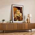thumbnail image 2 of Funny cartoon of an old frog reading a book - Digital Art Whimsical Animal Woodland Fantasy Floral Vintage Black Framed Wall Art Print 16 x 24 inches, 2 of 8