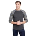 thumbnail image 2 of Aquaguard 100% Cotton Men's Vintage Baseball T-Shirt crew neck tee (3 Pack) - 2XL - VN Smoked/VN Camo, 2 of 7