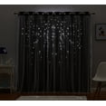 thumbnail image 2 of Star Cut-out Blackout Window Panel Pair Charcoal 50x63X2, 2 of 4