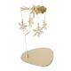 thumbnail image 2 of Candelabro giratorio de metal plateado para decoración de fiestas y eventos especiales Copo de nieve, 2 of 9