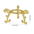 thumbnail image 3 of Decorative Ball Metal Base Ornament, Living Room Display Triangle Bracket, 3 of 8