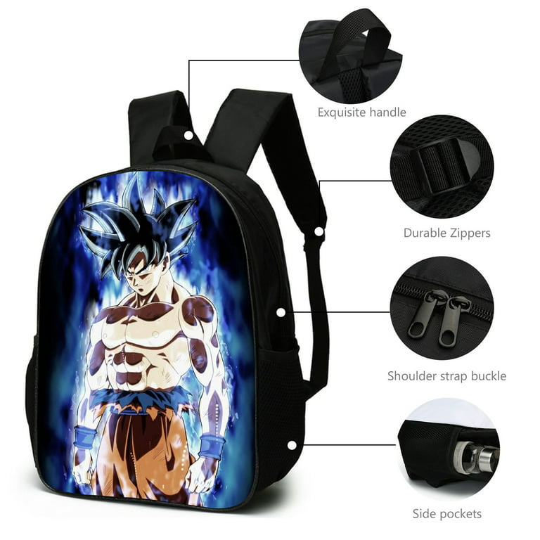 3PCS Dragon Ball Z Popular Goku Vegeta Super Backpacks For Teenagers Bag  For Children Girls Boys Gifts School Bookbags(#10)