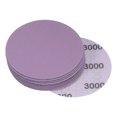 thumbnail image 1 of Unique Bargains 10 Pack 3-Inch Purple Sanding Discs 3000 Grits Hook & Loop Professional Aluminum Oxide Sandpaper, 1 of 5