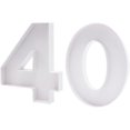 thumbnail image 2 of xianlin-30.5cm Cardboard Number Fillable Charcuterie Board Sweet Tray Birthday Decorative Shaped Box (Number 40), 2 of 4