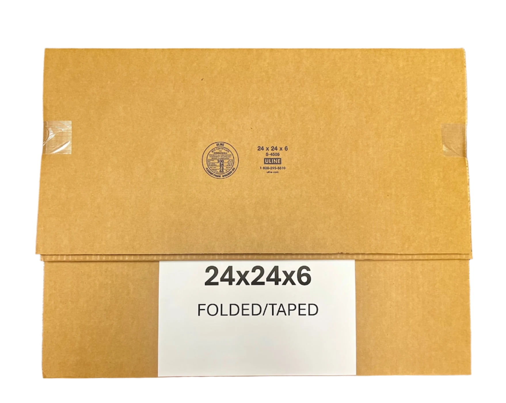 24x24x6 (200 lb strength) | SINGLE Cardboard Box