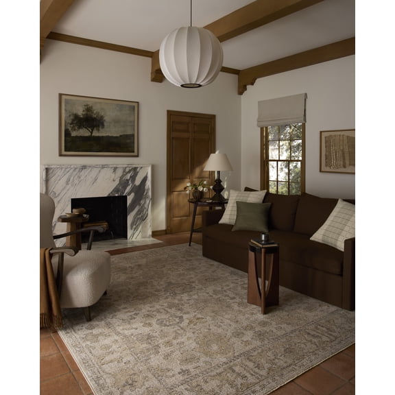 Loloi Milena Ivory / Sand 5'-2" x 7'-6" Area Rug