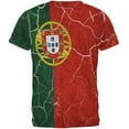 thumbnail image 2 of Distressed Portuguese Flag All Over Mens T Shirt Multi LG, 2 of 2