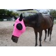thumbnail image 3 of Máscara antimoscas para caballo Liekkas XL rosa con protección UV, 3 of 5
