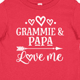 thumbnail image 4 of Inktastic Grammie and Papa Love Me Boys or Girls Baby T-Shirt, 4 of 5