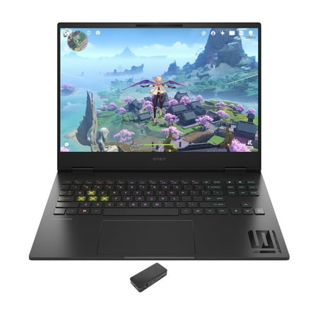 HP OMEN Transcend Gaming/Entertainment Laptop (Intel i7-13700HX 16-Core, 16.0in 240 Hz Wide QXGA (2560x1600), GeForce RTX 4070, 32GB DDR5 4800MHz RAM, 1TB PCIe SSD, Win 11 Home) with USB-C Dock
