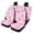 Pink Bow, variant on HUISEFOR 4 Pcs Pink Bow Car Seat Covers Full Set for Women Breathable, Elastic, Easy to Install, Front Rear Seat Protectors, Universal Fit for SUV Sedan