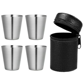 2 oz Stainless Steel Shot Glasses Metal Cups Small Unbreakable Shot Glass  for Espresso Whiskey Bar H…See more 2 oz Stainless Steel Shot Glasses Metal