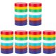thumbnail image 1 of Paquete de 48 Tapas de PláStico para Tarros de AlbañIl: Tapas DeJar de Color 100% Compatibles con Jar Anchos Ball Kerr (Boca ), 1 of 4