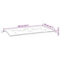 thumbnail image 2 of vidaXL Indoor/Outdoor Bench Cushions 2 pcs, Water-Repellent, Lead Pattern 39.4"x19.7"x2.8", 2 of 6