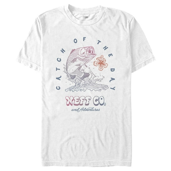 Men's NEFF Catch of the Day Graphic Tee White X Large