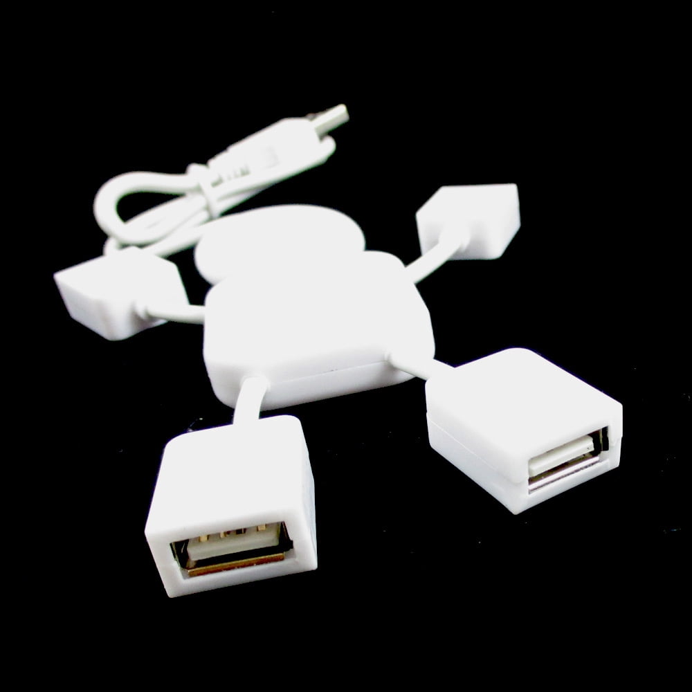 High Speed 4 Port USB 2.0 Multi Hub Splitter Expansion Desktop Laptop Hubman New