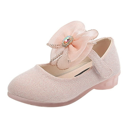 

Penkiiy Toddler Shoes Baby Girls Princess Soft Non-slip Rhinestone Bow Summer Autumn Sandals Cool Sandals for Kids 4-4.5 Years Pink 2023 Summer Deal