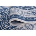 thumbnail image 6 of Madison Traditional 5' x 7' Navy and Cream Polypropylene Indoor Area Rug, 6 of 9