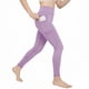 thumbnail image 1 of Amzcrzy Leggings Yoga Niñas 4 A 13 Años Cintura Alta Deportivos Cómodos Elásticos Control Abdomen Suaves Tacto Agradable Con Bolsillos Correr Ejercicio Morado, 1 of 9