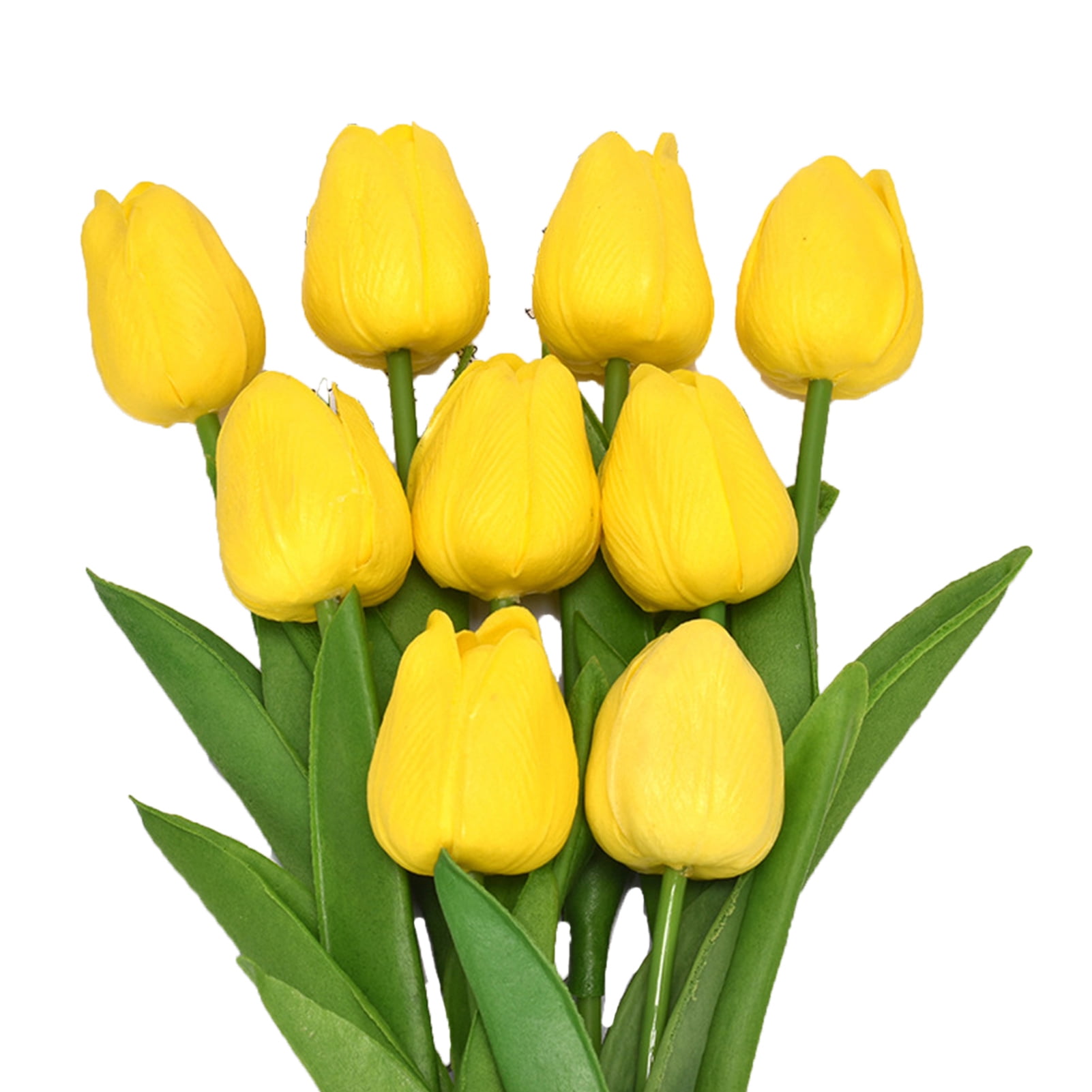 Hesroicy 5Piece Lifelike Artificial Tulips Realistic Plastic Faux