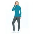 thumbnail image 2 of ACTIVE UNIFORMS Women's Long Sleeve Turtle-Neck T-Shirt Under Scrub (Teal, Large), 2 of 5