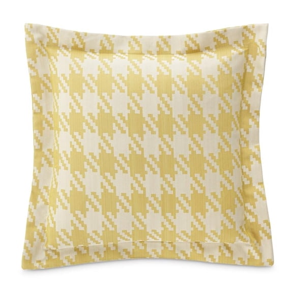 Michael Amini Newport Yates 24" Square Throw Pillow - Lemon in Set of 2