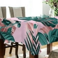 thumbnail image 3 of Tropical Palm Leaves Rectangle Tablecloth, Dust Proof Anti Wrinkle Wipeable Table Cloth Tabletop foration of Dinner Kitchen Wedding Holiday Party 60"x90" Decor Gift, 3 of 7