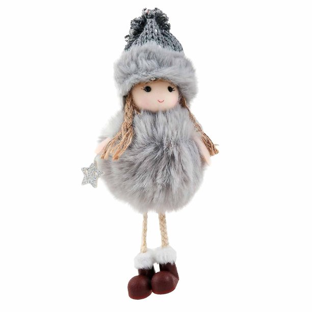 Navidad cuelga la piel de la muñeca, la piel de la niña linda, la tela de la niña ángel, la muñeca colgante de peluche, la Navidad