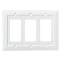 Franklin Brass W35274-PW-C Classic Beadboard Triple Decorator Wall Plate, Single