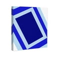 thumbnail image 4 of Wynwood Studio Abstract Modern Canvas Art - Blue Modern Rectangle, Wall Art for Living Room, Bedroom, and Bathroom, 30 in x 36, Blue and White Home Decor, 4 of 5