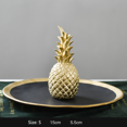 thumbnail image 4 of Figura de piña de resina, decoración de habitación, 3 piezas de adornos de frutas sintéticas, accesorios de piña reali（Champán ，grande + medio + pequeño） XianweiShao 8390605953781, 4 of 5