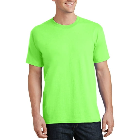 Just Blanks Tall Core Cotton Tee Special Care Must Be Taken Throughout The Printing Process, Neon Yellow, 4XLT