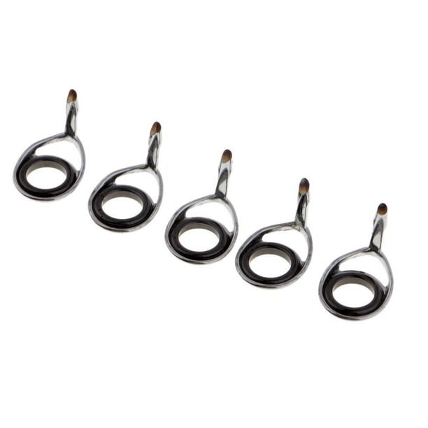 Kit de reparación de 5 guías de caña de pescar con anillo SIC para armar cañas de pescar. Tipo C (5 piezas)