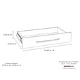 thumbnail image 5 of Closetmaid 4873500 Suitesymphony 25 X 5" Tall Modern Drawer For Custom Closet Systems -, 5 of 7