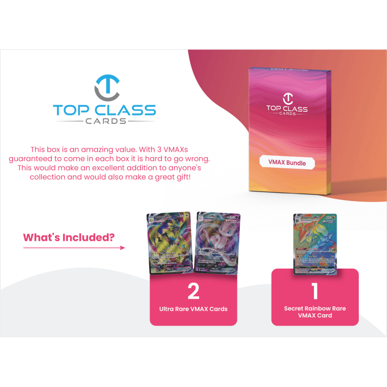 Top Class Cards VMAX Bundle: 3 Guaranteed VMAX Cards, 1