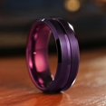 thumbnail image 1 of Rose Gold Color Brushed Deer Antler and Meteorite Rings Fashion Men Stainless Steel Rings for Men Wedding Band Jewelry Gift, 1 of 7