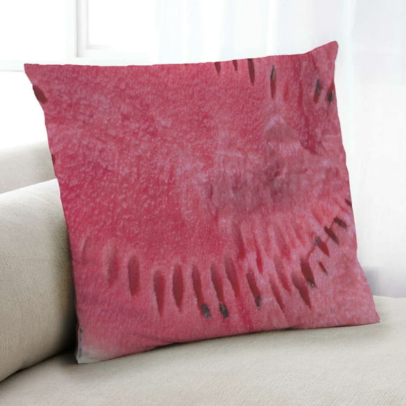Ahgly Company Foods Watermelon Coussin d'Intérieur, 18 Pouces par 18 Pouces