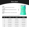 thumbnail image 5 of Uemuo blue green colors Pattern Workout Tank Tops for Women Breathable Moisture-wicking tank top Sleeveless Running Loose Fit Yoga Tops Active Shirts Sports Gym Exercise-Large, 5 of 7
