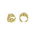thumbnail image 2 of 10 Piezas de Anillos de Filigrana Ajustables de Latón con Pegamento en La Almohadilla de 7,5 Vintage Bronce, 2 of 6