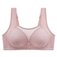 thumbnail image 4 of Bigersell Bandeau Bra Deals Wireless Bra for Women No Show Bras for Women T-Shirt Bra Style R-1043 Full-Figure Bras for Women Sports Bras Female Seamless Bra Hook & Eye Bra Closure Pink L, 4 of 4